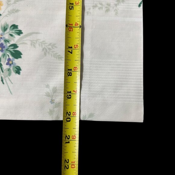 Vintage King Size Pillowcases Floral Lady Pepperell USA 1980s Flowers Cottage - Picture 9 of 9